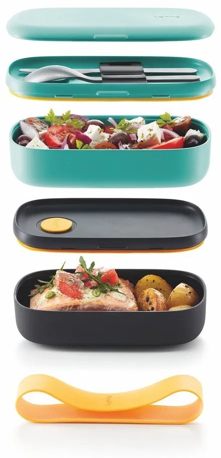 Uzsonnás doboz 2 db-os To Go – Lékué