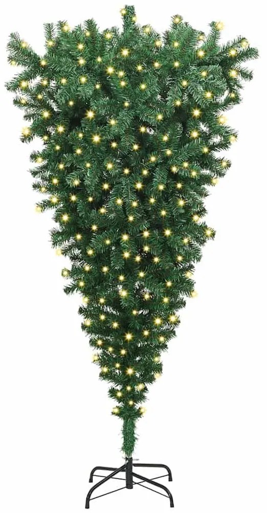 Felfordított Műfenyő Előre Bekapcsolt Karácsonyfa 180 x 90 cm