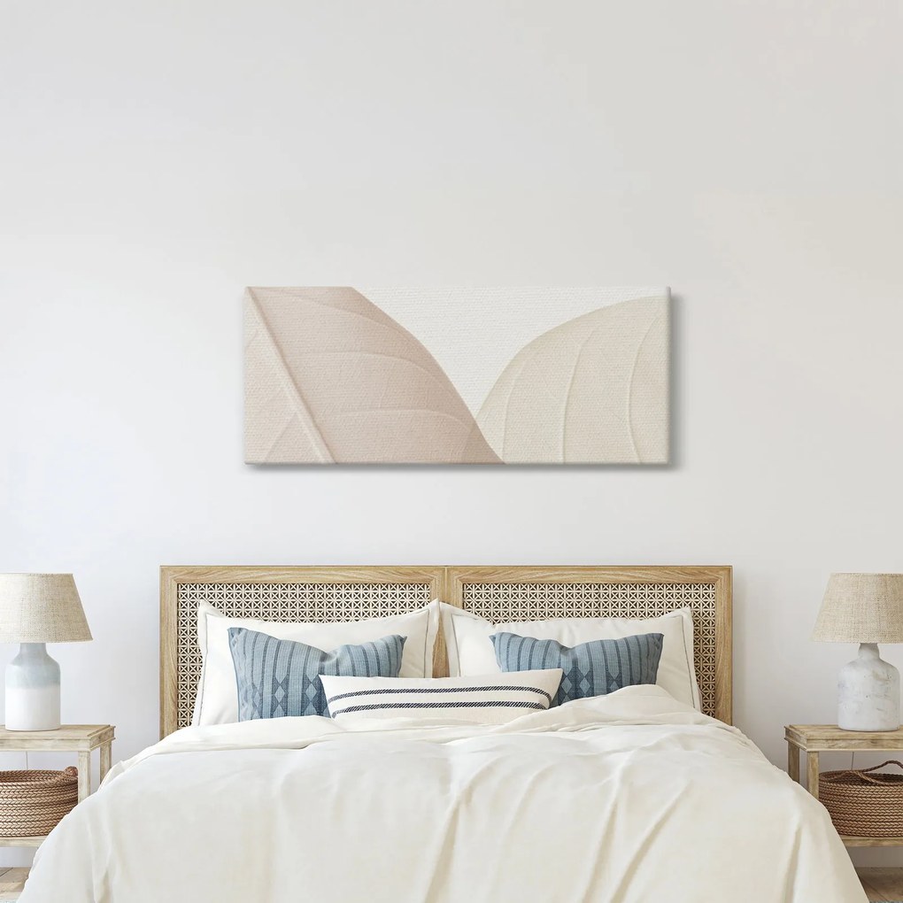 Kép - Texturált levelek (120x50 cm)