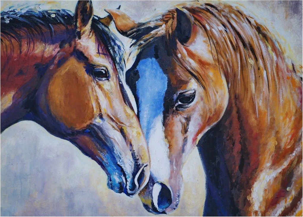 Kép - szerelmes lovak (70x50 cm)