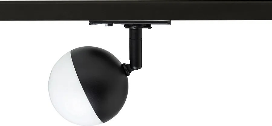 RENDL LYRA egyáramkörös sínre fekete opálakril 230V LED 5W 3000K