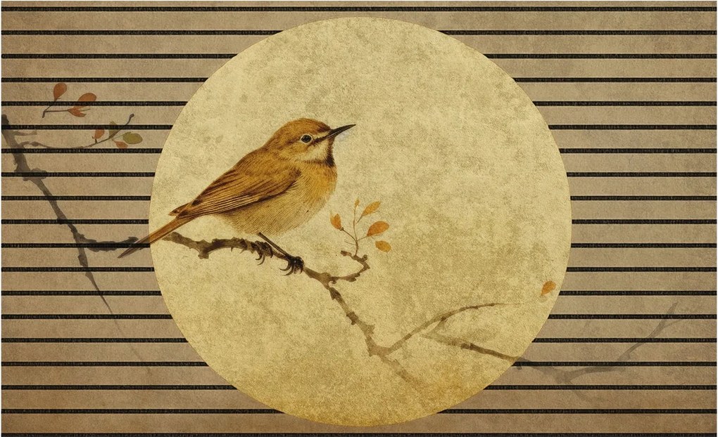 Dekoratív Fotótapéta Hálószoba Madár Harmónia 416x254 Ragasztó