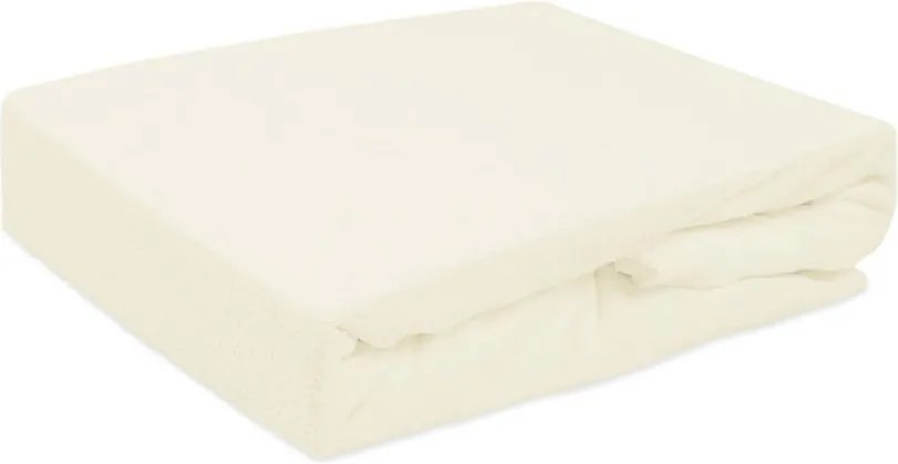 Krémszínű Frottír gumis lepedő 100x200 Lengyel Gyártó