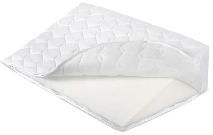 Bellatex Fehér, varrott, ék alakú fejtámla, 80 x 50 x 20 cm