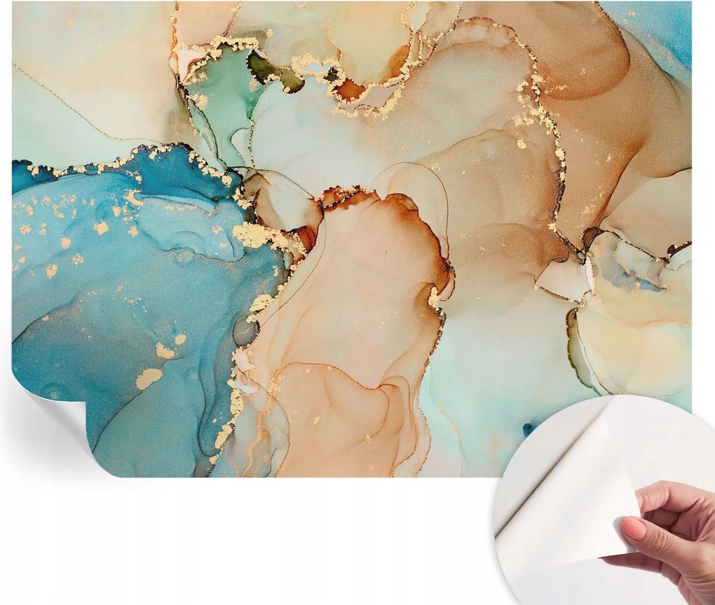 Öntapadós Dekoratív Fotótapéta Hálószobába Színes absztrakt 312x219