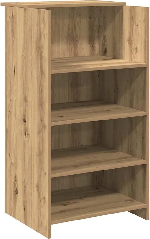 vidaXL recepciós pult kézműves tölgy 55x50x103,5 cm szerelt fa