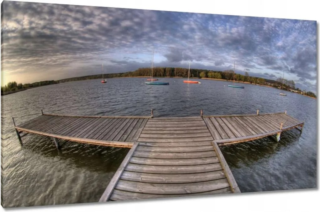 Vászonkép 120x70 Egy este Dymaczewben