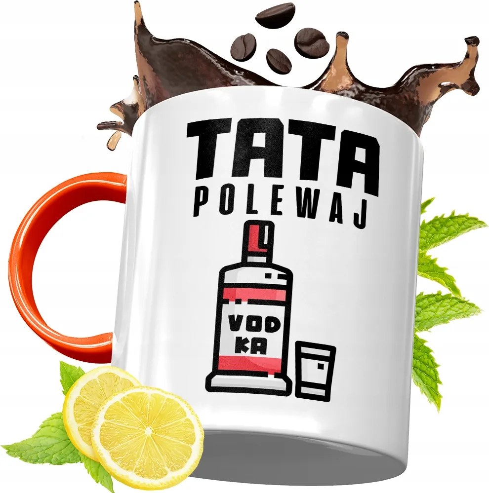 Narancssárga Bögre Apák Napjára Ajándék fényképes nyomtatással