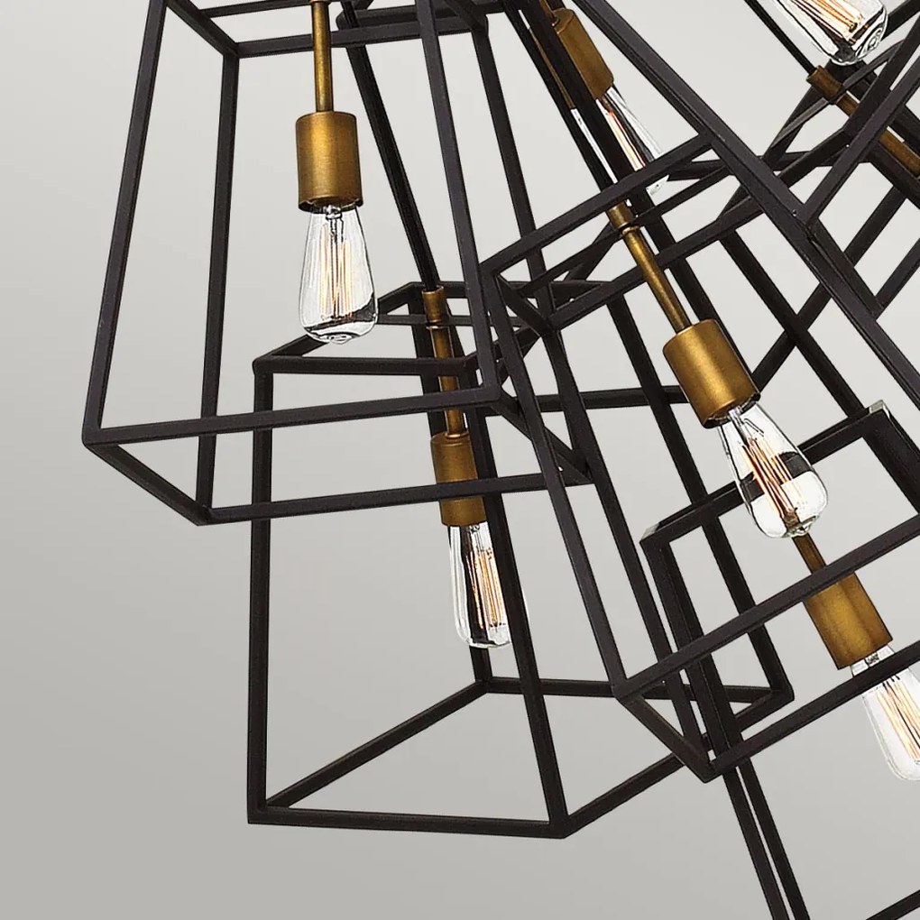 ELSTEAD HK-FULTON-7P FULTON Modern Led Függesztett Lámpa Barna, Sárgaréz E27 IP20