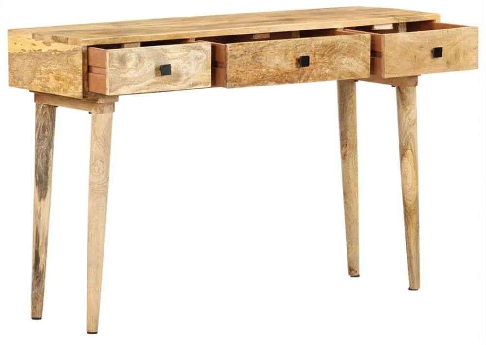 vidaXL tömör mangófa tálalóasztal 115 x 35 x 76 cm