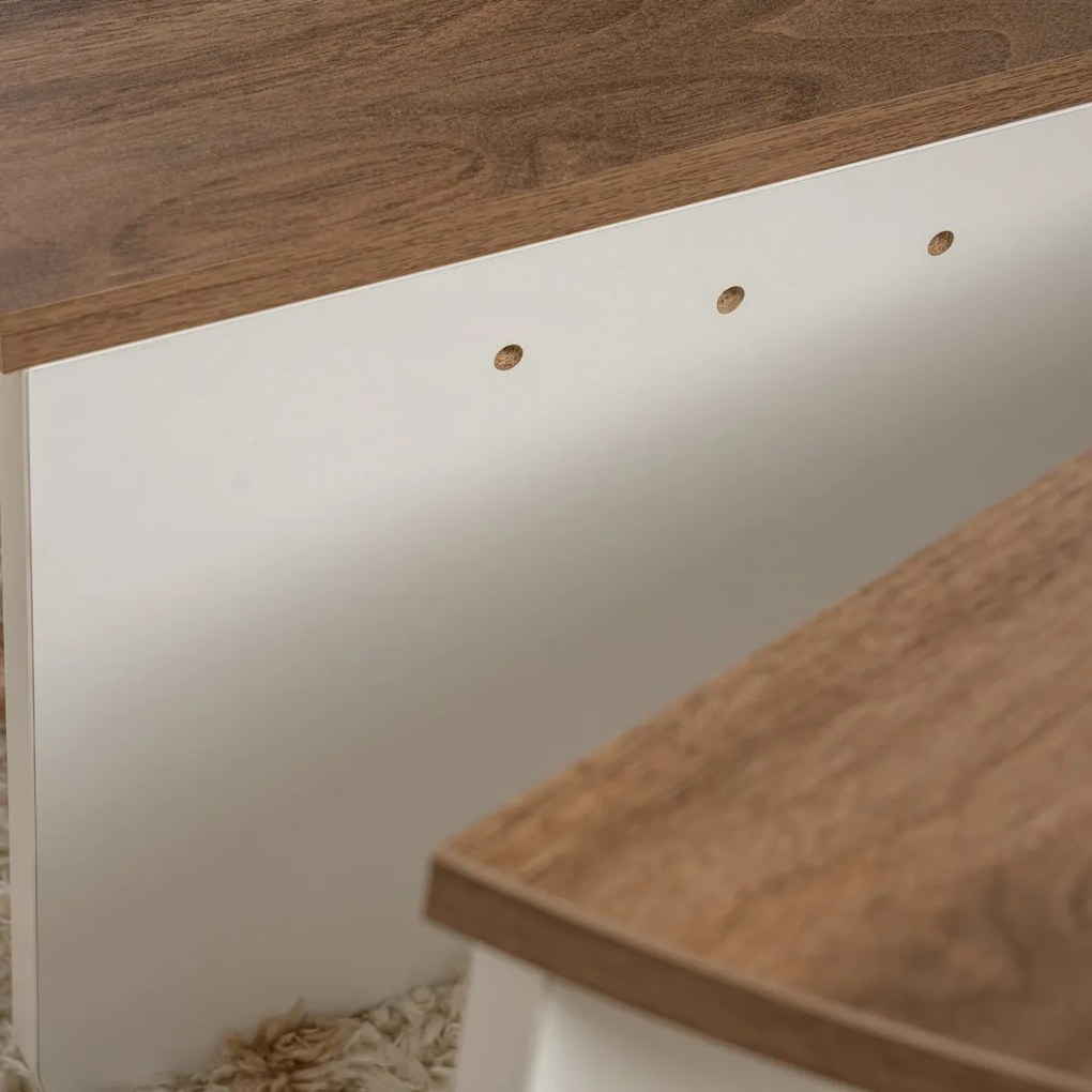 Orion Walnut White dohányzóasztal
