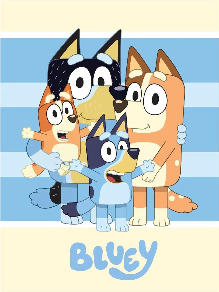 Bluey Happiness polár takaró 100x140cm