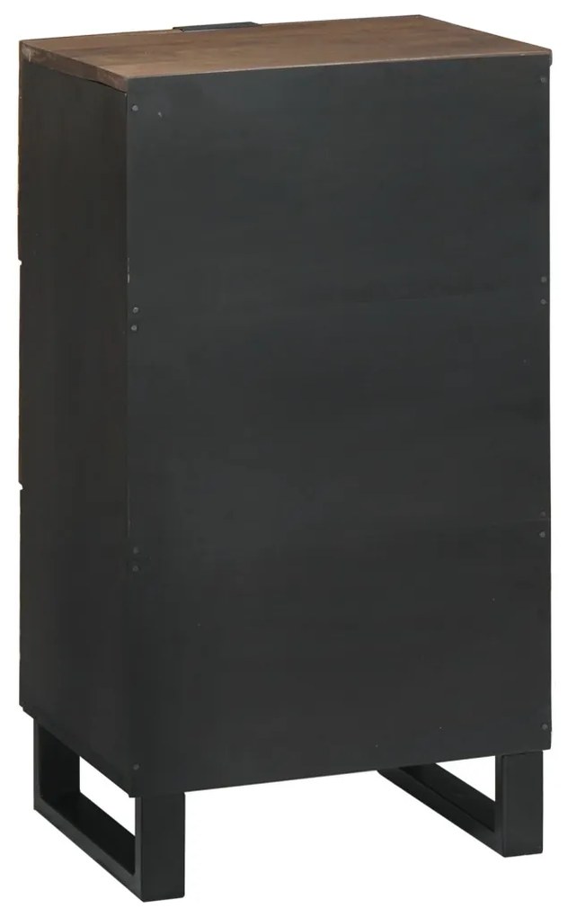 Oldalszekrény - 40x33.5x75 cm Tömör Mangófa