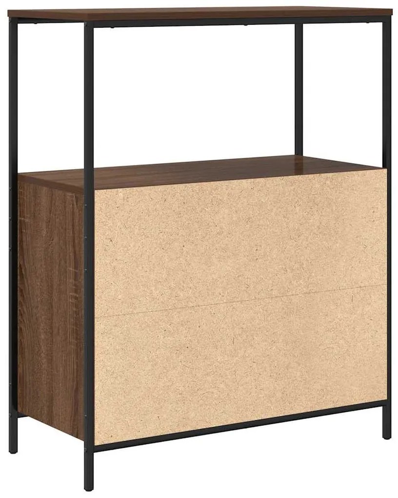 barna tölgy fürdőszobaszekrény polcokkal 76,5x35x95 cm