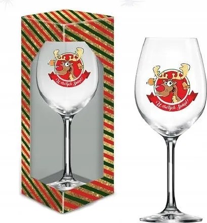 Karácsonyi! Borospohár, Karácsonyi ajándék Nőknek Lányoknak