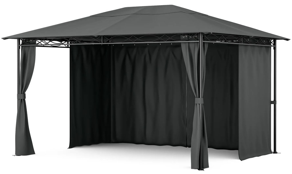 Blumfeldt Mondo 3x4 pavilon fémkerettel és 4 oldalfallal