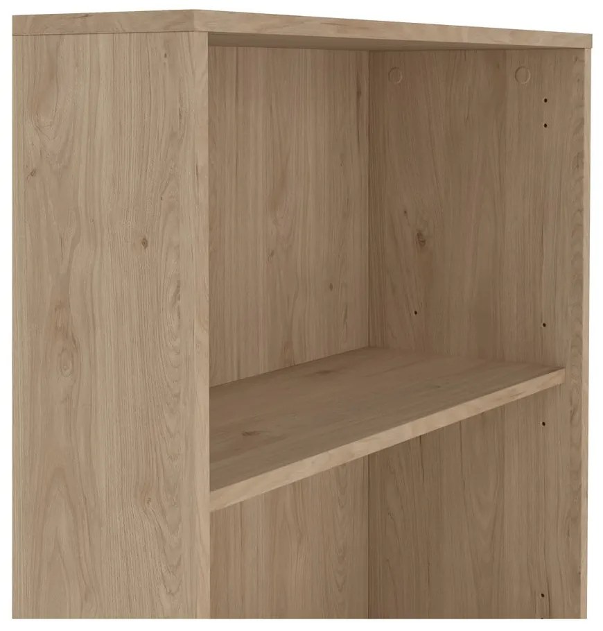 Natúr színű könyvespolc tölgyfa dekorral 80x205 cm Sign – Tvilum