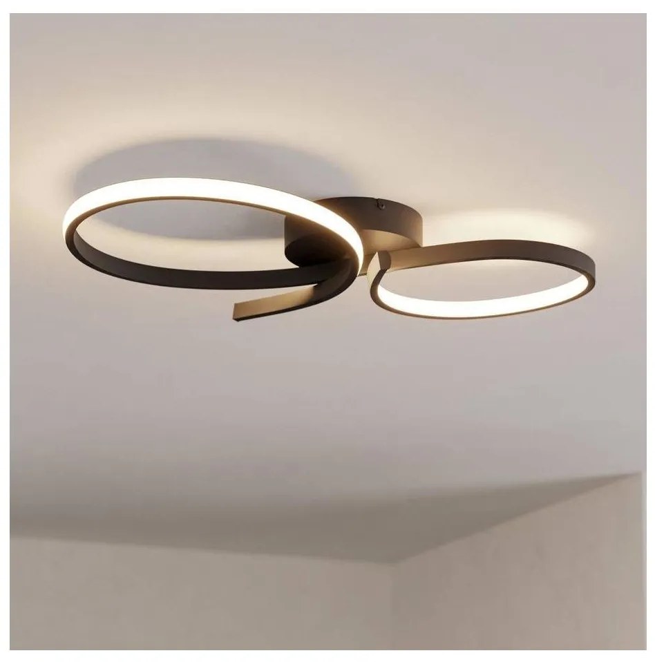 Eglo 901266 - LED Mennyezeti lámpa SERPINS LED/21W/230V 3000K fekete