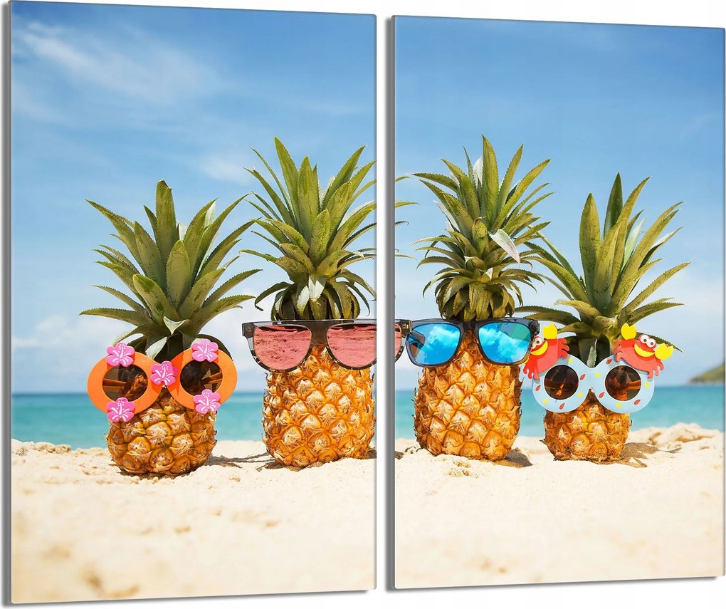 Üveg védőlap tűzhelyhez 2x30x52 Ananász a Konyhába