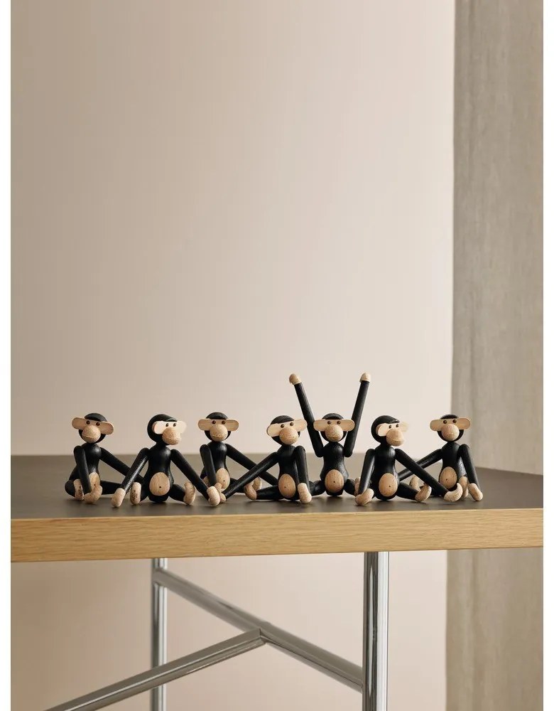 Bojesen Denmark Monkey Hanging dekorációs figura tömör tölgyfából - Kay