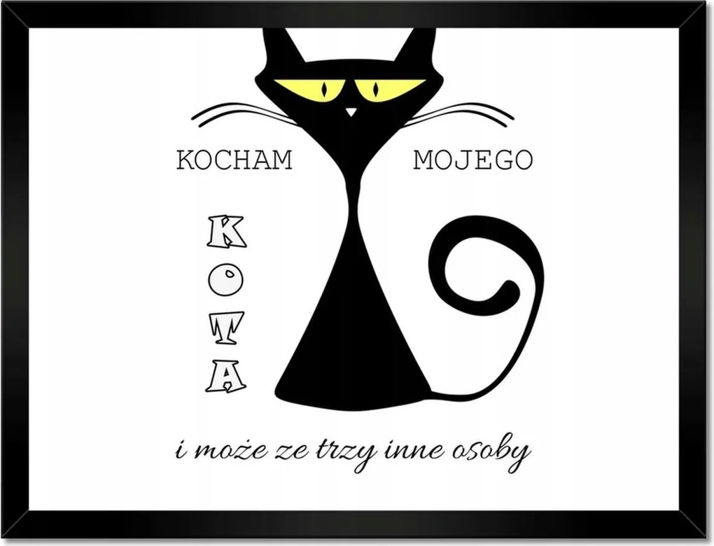 Poszterek keretben 40x30 Szeretem, ha három másik ember