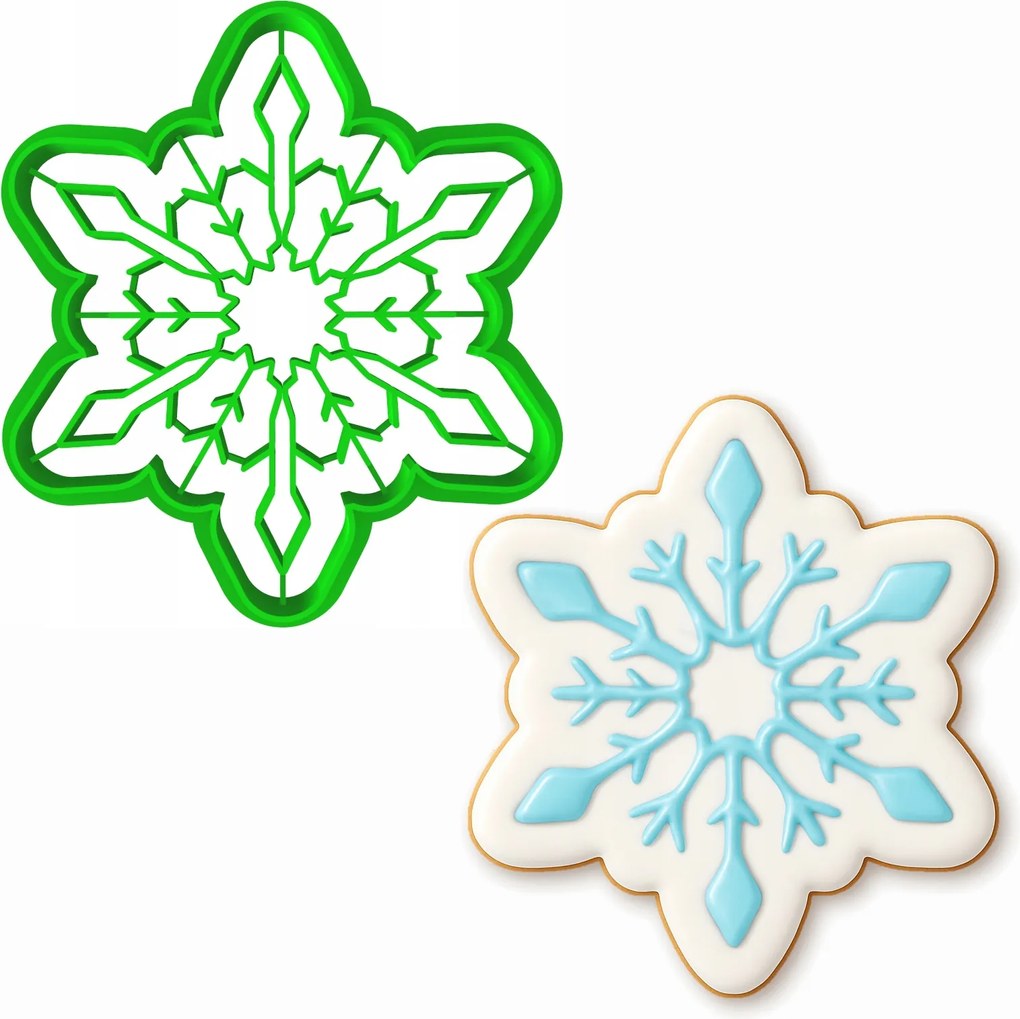 Karácsonyi Forma Mézeskalács lyukasztó Karácsony Hópehely