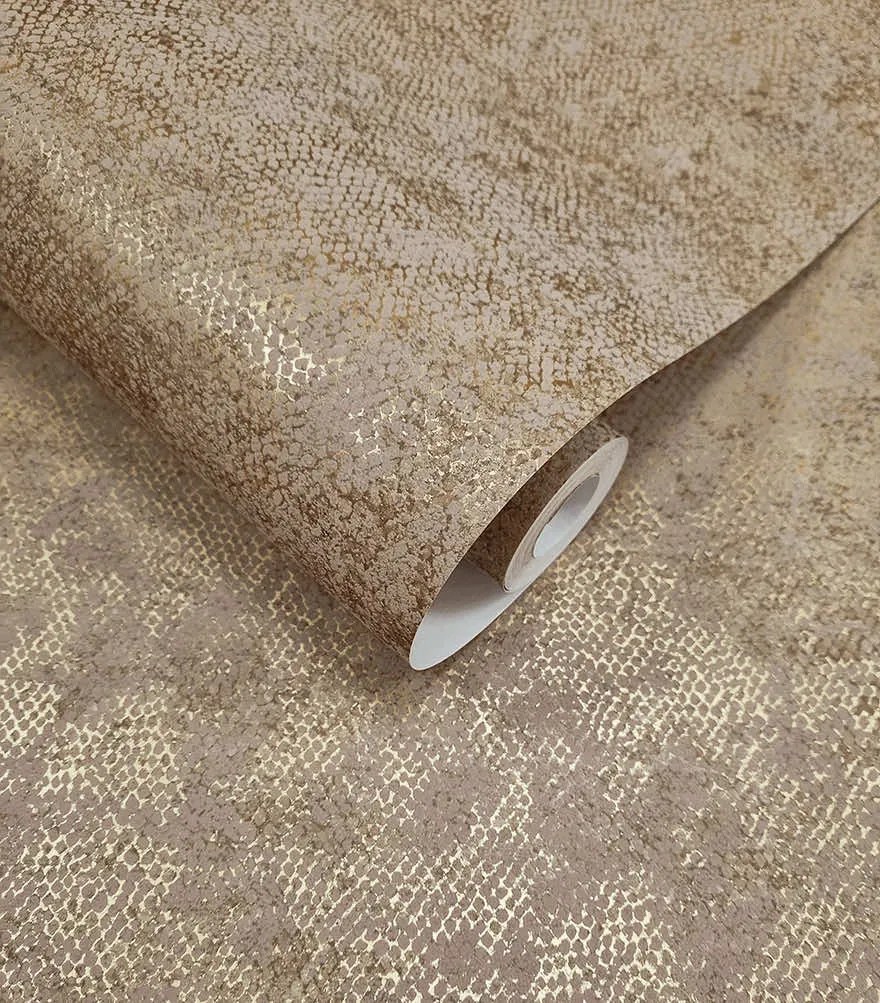 Holden Decor Textura Ophidian rozsda kígyóbőr mintás fémhatású vlies tapéta – 66120