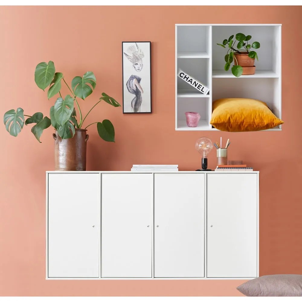 Mistral Kubus fehér fali komód és könyvespolc - Hammel