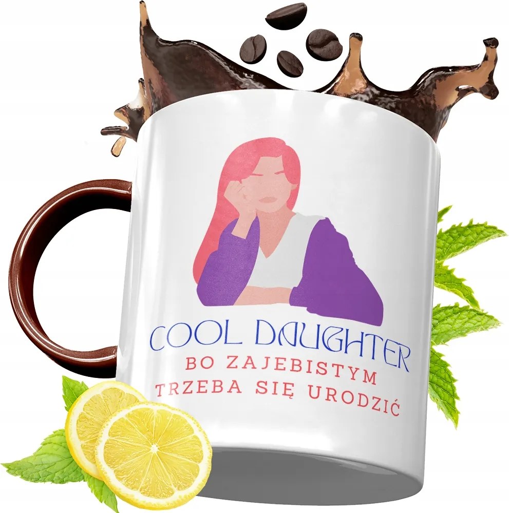 Bordó Bögre Lányának Születésnapi Ajándék fényképes nyomtatással