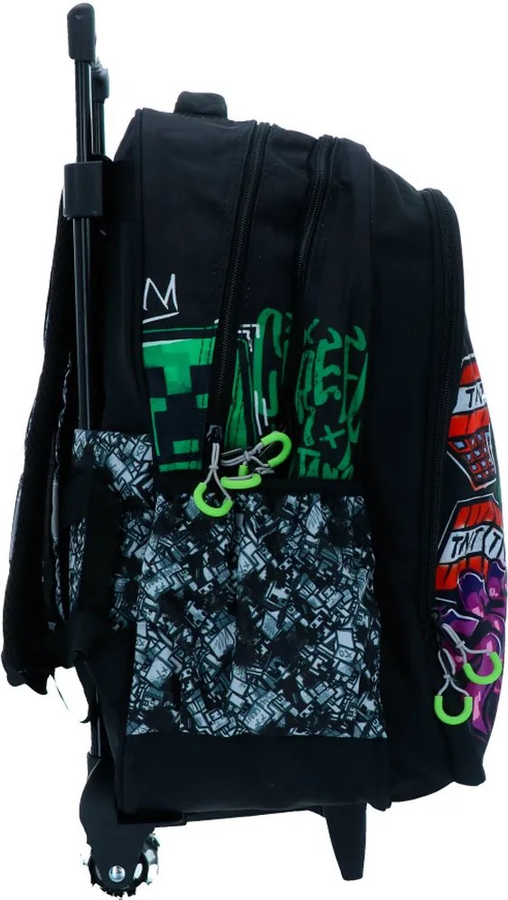 Minecraft Metro Art Boom gurulós iskolatáska, táska 46 cm