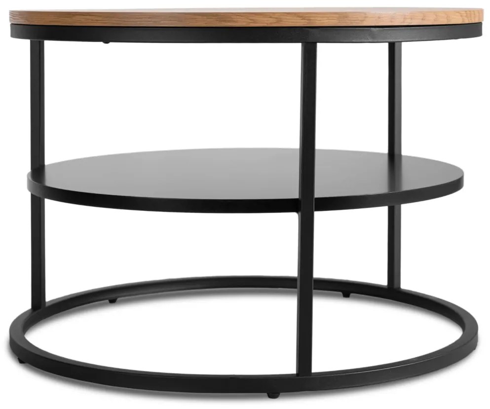 Dohányzóasztal Tölgy/Fekete Színben. BEST