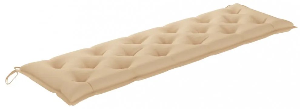 bézs oxford szövet kerti padpárna 180 x (50+50) x 7 cm