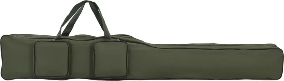 vidaXL sötétzöld oxford szövet horgászbottáska 160 cm