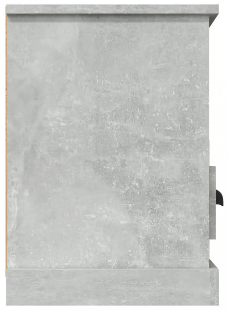 betonszürke szerelt fa TV-szekrény 100x35x50 cm