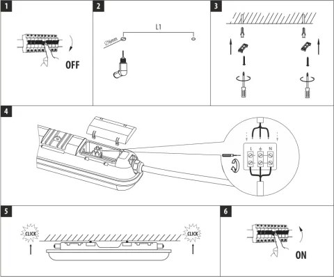 LED műszaki fénycsöves lámpatest LED/18W/230V 4200K 60 cm IP65