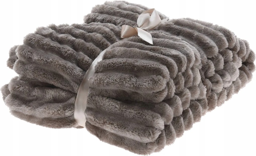 Flanel Jacquard Takaró Meleg Puha Takaró 130 x 150 Szürke Őszi Téli