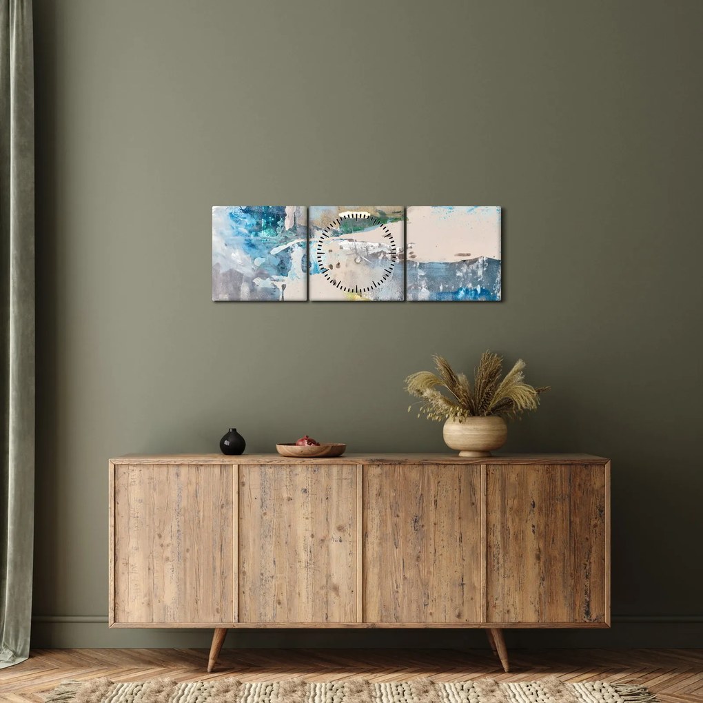 Kép - Absztrakció (órával) (90x30 cm)