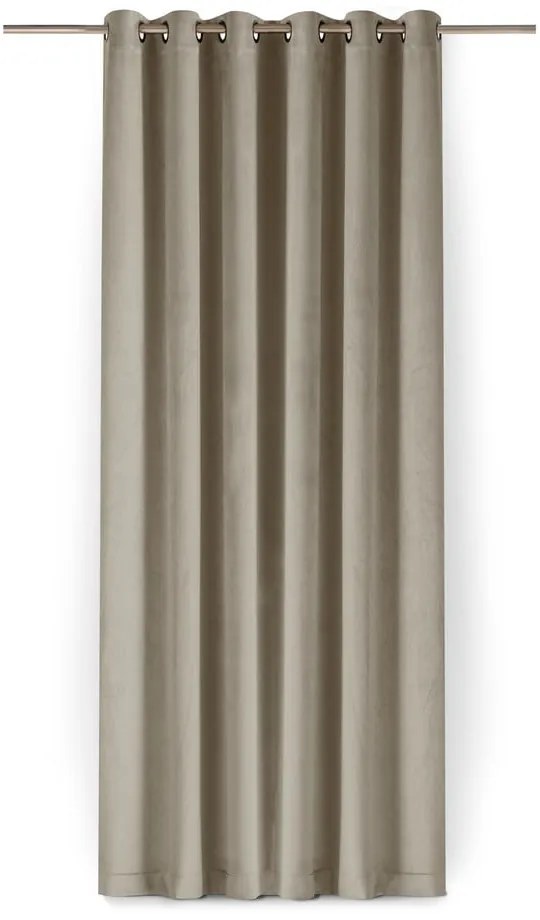 Bézs bársony dimout (részleges sötétítő) függöny 400x300 cm Velto – Filumi