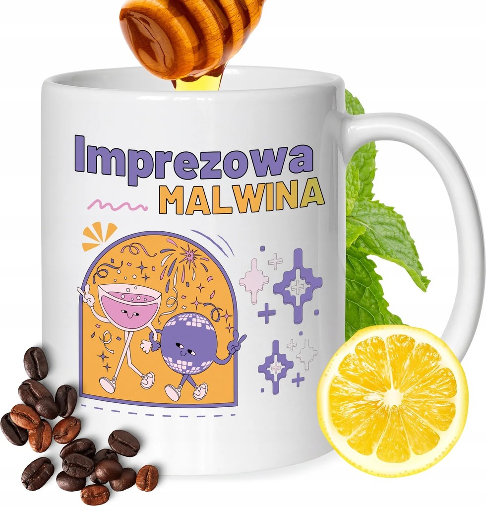 Bögre Malvina Barátnőknek Ajándék Nyomtatott Fehér 330ml