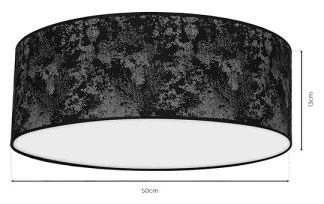 Mennyezeti lámpa SATINO 3xE27/60W/230V fekete/szürke