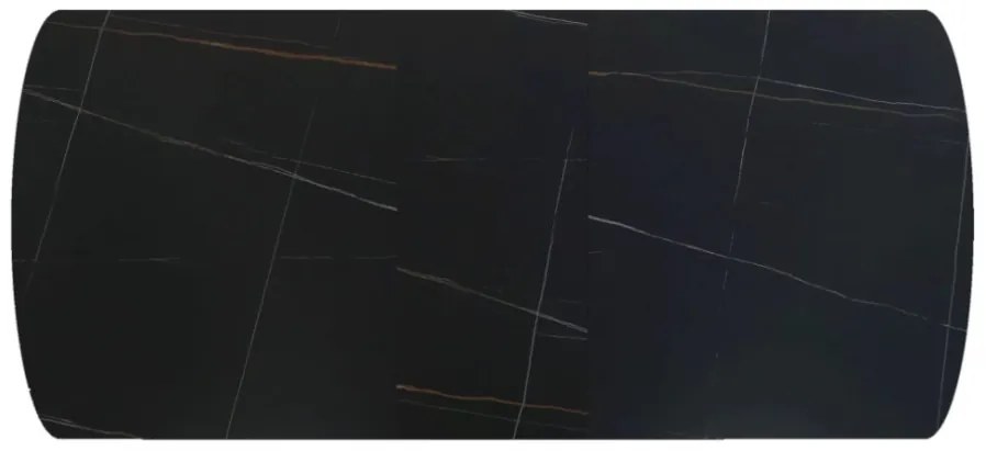 Vector bővíthető étkezőasztal fekete 160-200cm