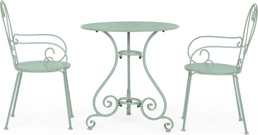 Mentazöld fém kerti szék Etienne – Bizzotto