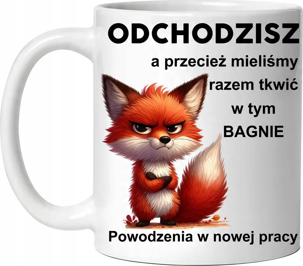 Bögre Ajándék Búcsú A Munkától Távozás A Munkából Róka Távozik
