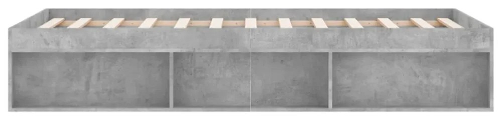 betonszürke ágykeret 180 x 200 cm