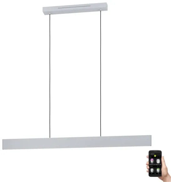 Eglo 31436 - LED RGBW Dimmelhető csillár zsinóron ANDREAS-Z LED/38W/230V fehér