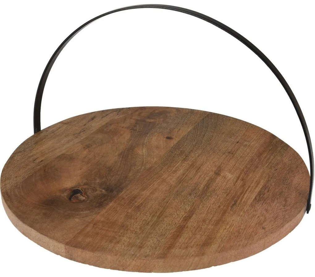 Natura mangófa tálca, átmérő  38 cm.