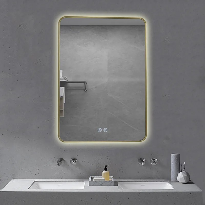 Universe Lighting F201F-1 LED tükör - fényerő + színhőmérséklet szabályozás - 60 x 80 cm