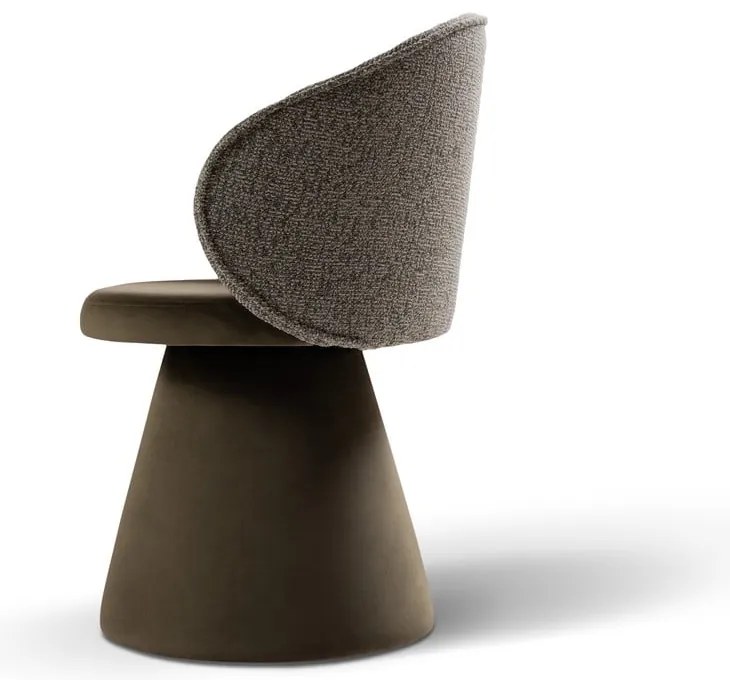 Sötétzöld bársony fotel Inez – Micadoni