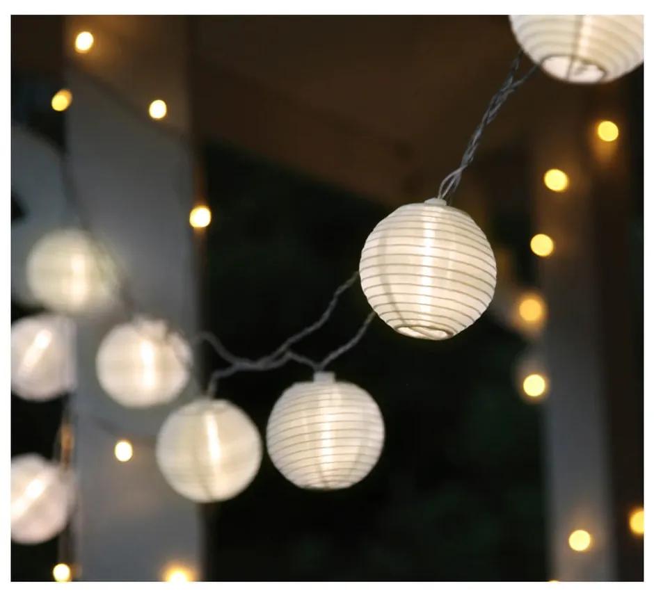 Festival fehér kültéri LED fényfüzér, 10 izzó - Best Season