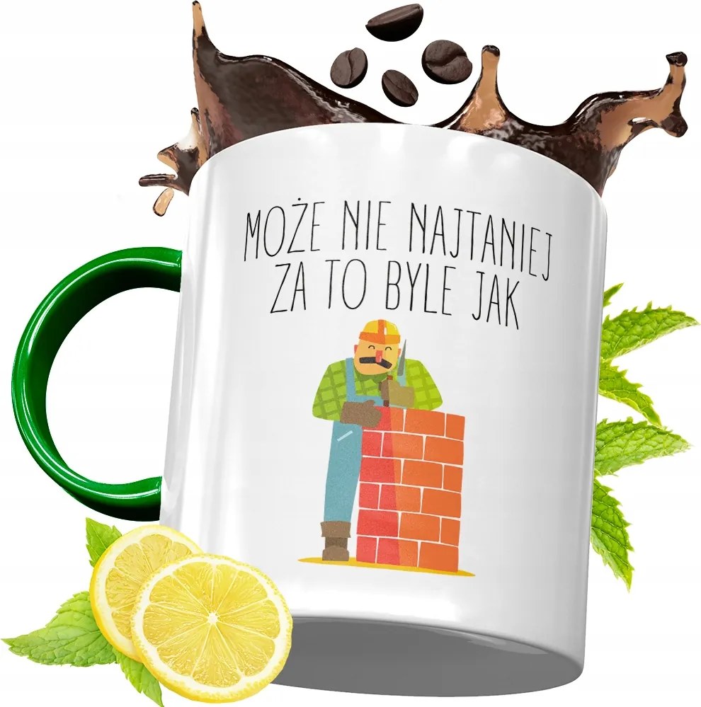 Zöld Bögre Építőknek Születésnapra Ajándék fényképes nyomtatással